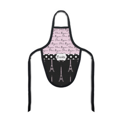 Paris Bonjour and Eiffel Tower Bottle Apron (Personalized)