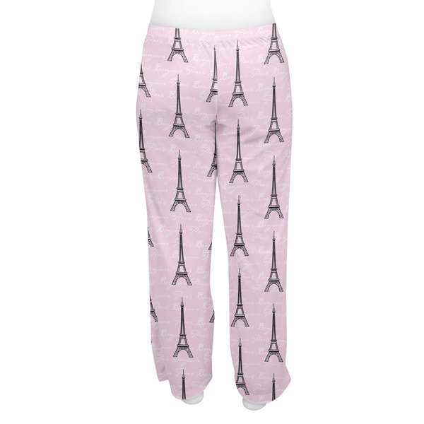 Paris Bonjour and Eiffel Tower Women's Pj on model - Back