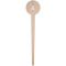 Paris Bonjour and Eiffel Tower Wooden 4" Food Pick - Round - Single Pick