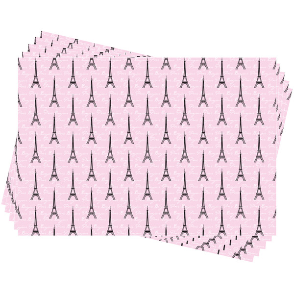 Paris Bonjour and Eiffel Tower Wrapping Paper - 5 Sheets Approval