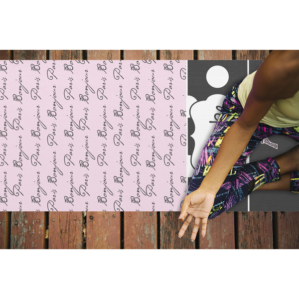 Paris Bonjour and Eiffel Tower Yoga Mats - LIFESTYLE