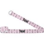Paris Bonjour and Eiffel Tower Yoga Strap (Personalized)