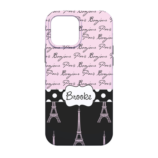 Paris Bonjour and Eiffel Tower iPhone 13 Pro Tough Case - Back