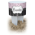 Paris Bonjour and Eiffel Tower Beach Spiker Drink Holder (Personalized)