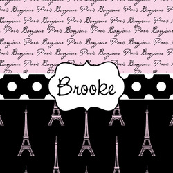 Paris Bonjour and Eiffel Tower
