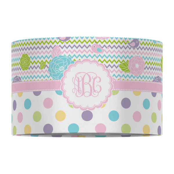 Girly Girl 12" Drum Lampshade - FRONT (Fabric)