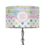Girly Girl 12" Drum Lamp Shade - Fabric (Personalized)