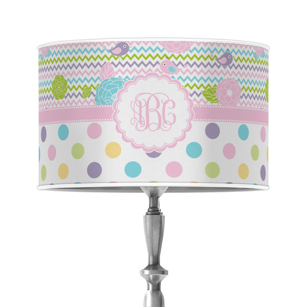 Custom Girly Girl 12" Drum Lamp Shade - Poly-film (Personalized)
