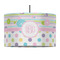 Girly Girl 12" Drum Pendant Lamp - Fabric (Personalized)