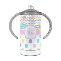 Girly Girl 12 oz Stainless Steel Sippy Cup (Personalized)