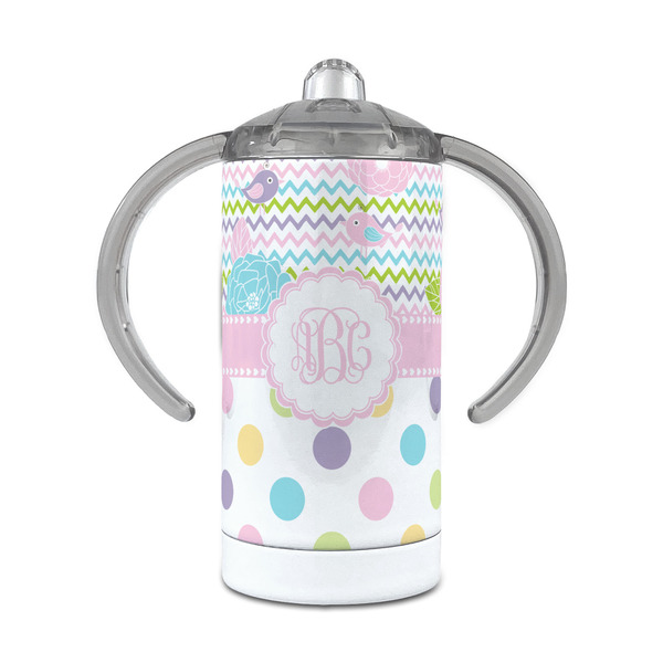Custom Girly Girl 12 oz Stainless Steel Sippy Cup (Personalized)