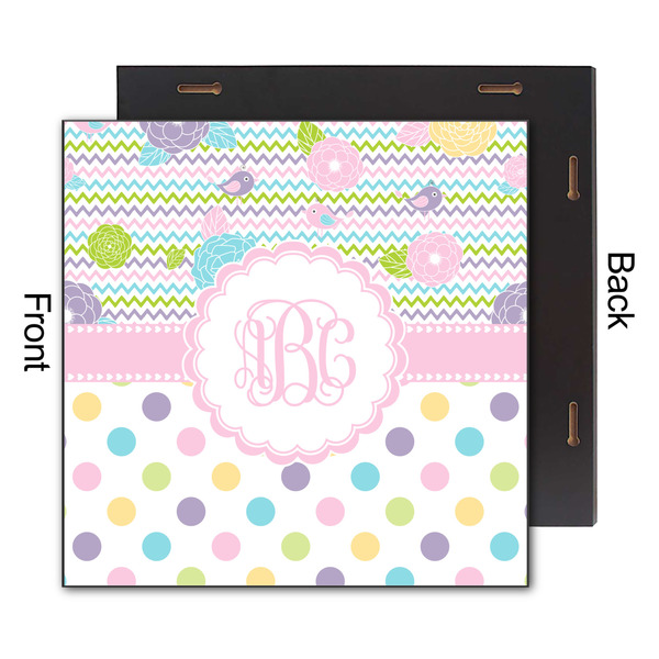 Girly Girl 12x12 Wood Print - Front & Back View