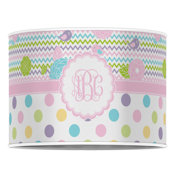 Girly Girl 16" Drum Lampshade - FRONT (Poly Film)