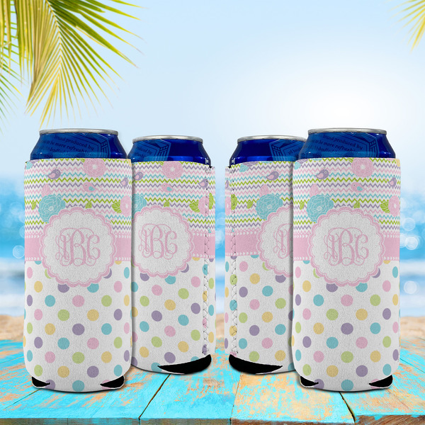Girly Girl 16oz Can Sleeve - Set of 4 - LIFESTYLE