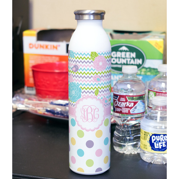Girly Girl 20oz Water Bottles - Full Print - In Context