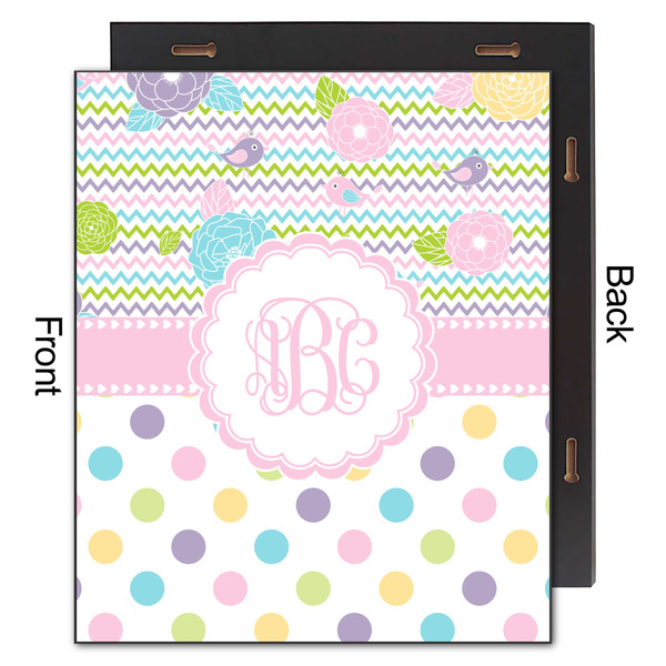 Girly Girl 20x24 Wood Print - Front & Back View