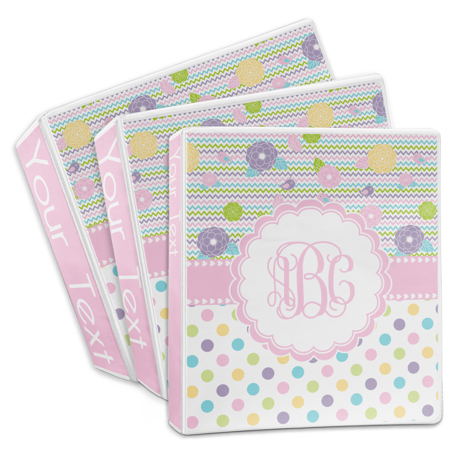 Girly Girl 3Ring Binder 1 inch (Personalized) YouCustomizeIt