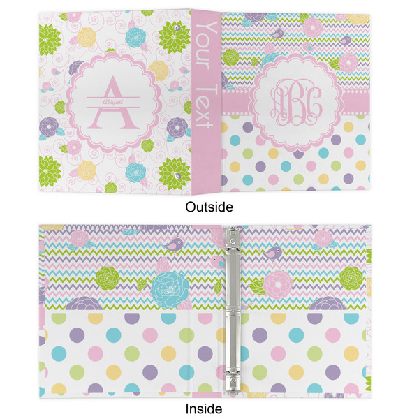 Girly Girl 3 Ring Binders - Full Wrap - 1" - APPROVAL