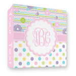 Girly Girl 3 Ring Binder - Full Wrap - 3" (Personalized)