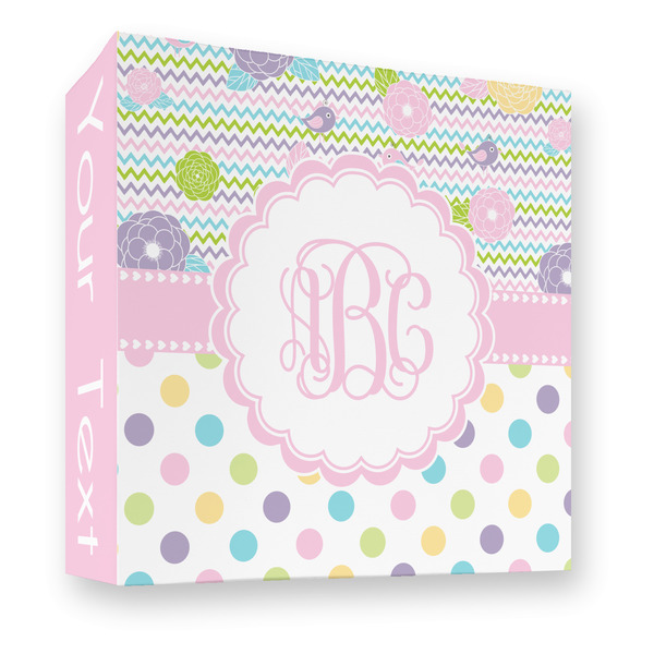 Custom Girly Girl 3 Ring Binder - Full Wrap - 3" (Personalized)