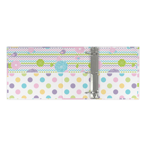 Girly Girl 3 Ring Binders - Full Wrap - 3" - OPEN INSIDE