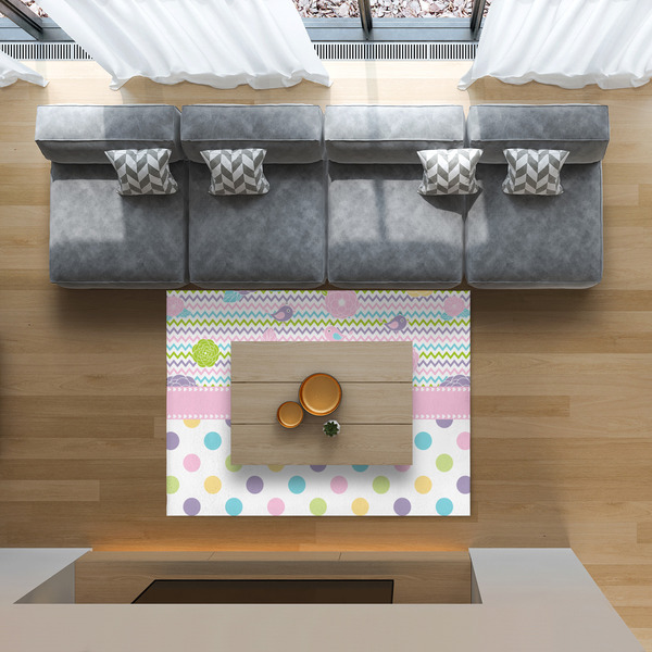 Girly Girl 5'x7' Indoor Area Rugs - IN CONTEXT