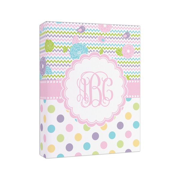 Girly Girl 8x10 - Canvas Print - Angled View