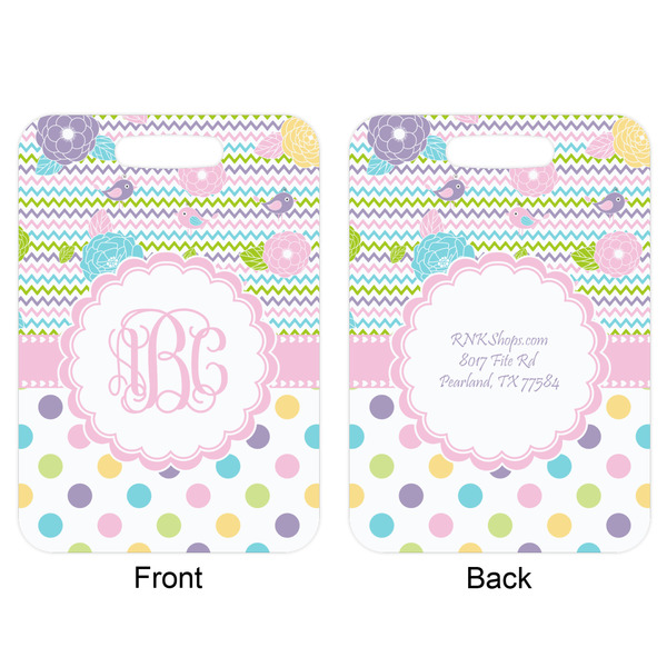 Girly Girl Aluminum Luggage Tag (Front + Back)