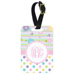 Girly Girl Metal Luggage Tag w/ Monogram