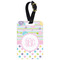 Girly Girl Metal Luggage Tag w/ Monogram