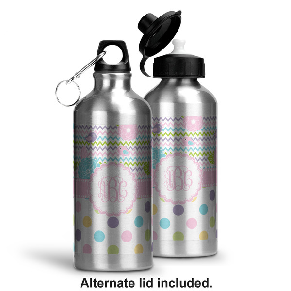 Girly Girl Aluminum Water Bottle - Alternate lid options