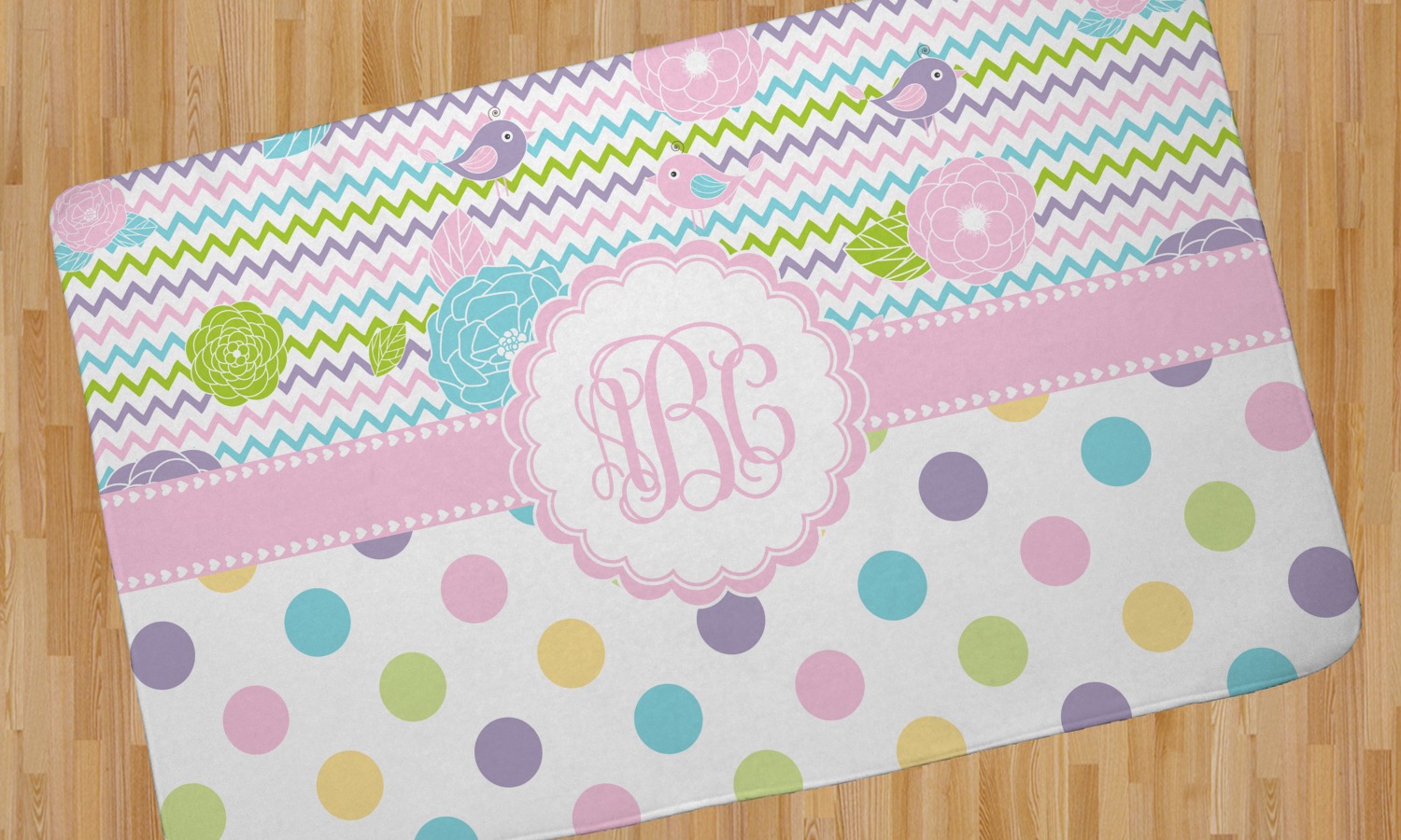 Girly Girl Area Rug 4'x5' (Personalized) YouCustomizeIt