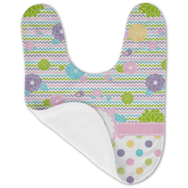 Girly Girl Baby Bib - AFT folded