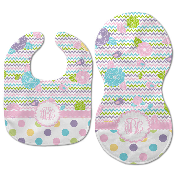 Girly Girl Baby Bib & Burp Set - Approval (new bib & burp)