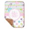 Girly Girl Sherpa Baby Blanket - 30" x 40" w/ Monograms