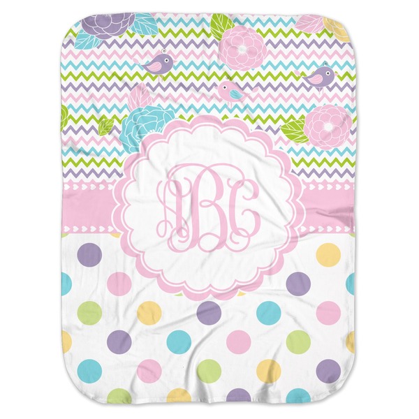 Custom Girly Girl Baby Swaddling Blanket (Personalized)
