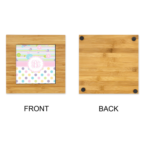 Girly Girl Bamboo Trivet with 6" Tile - APPROVAL