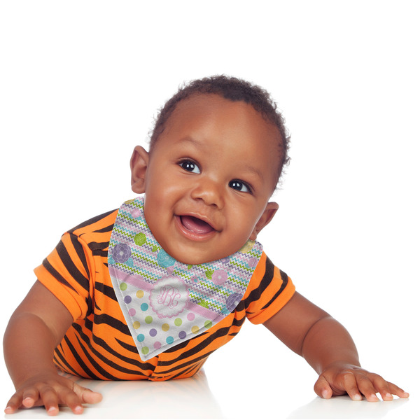 Girly Girl Bandana Bib - (Lifestyle 1 boy)