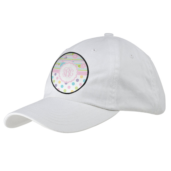 Custom Girly Girl Baseball Cap - White (Personalized)