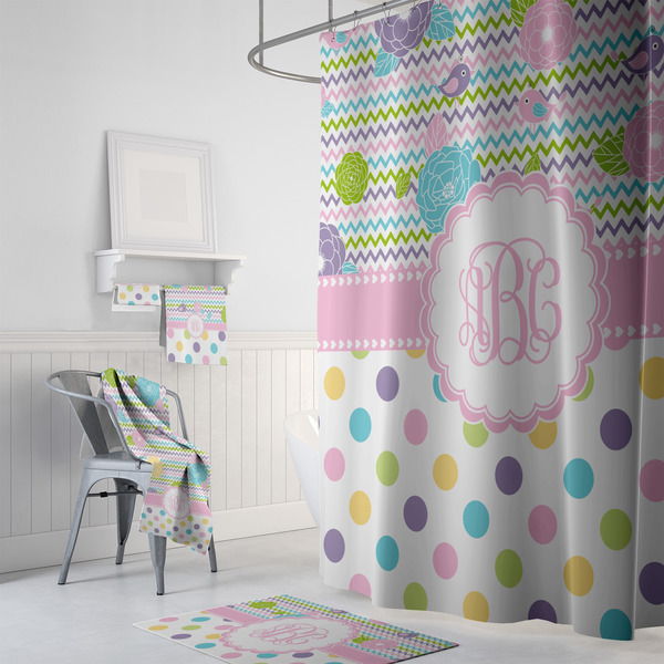 Girly Girl Bath Towel Sets - 3-piece - In Context