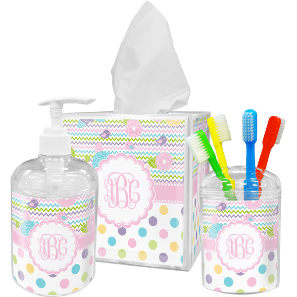 Girly Girl Bathroom Accessories Set (Personalized)