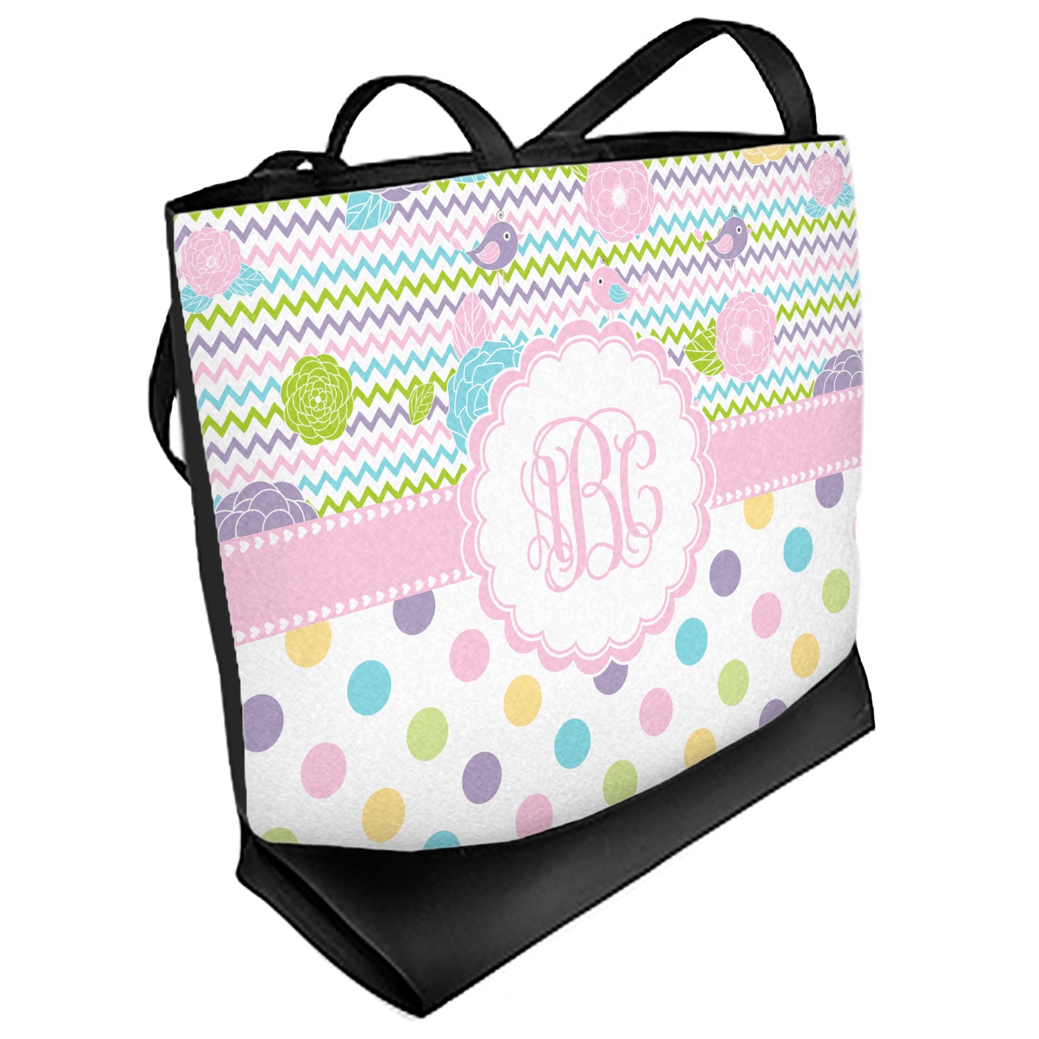 Girly Girl Beach Tote Bag Regular Front & Back (Personalized
