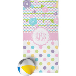 Girly Girl Beach Towel (Personalized)