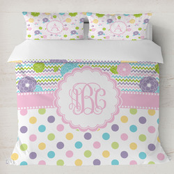 Girly Girl Duvet Cover Set - King (Personalized)