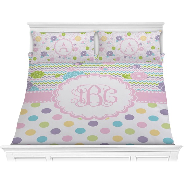 Custom Girly Girl Comforter Set - King (Personalized)