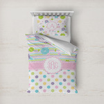 Girly Girl Duvet Cover Set - Twin (Personalized)