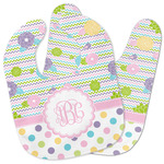 Girly Girl Baby Bib w/ Monogram