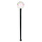 Girly Girl Black Plastic 7" Stir Stick - Round - Single Stick