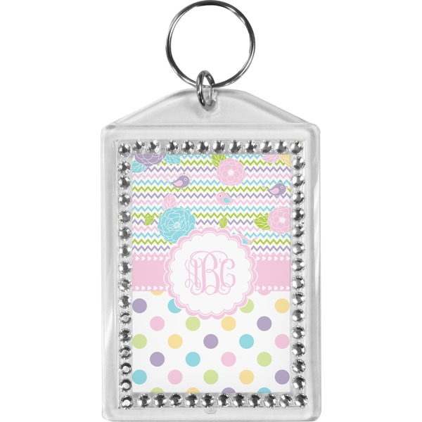 Custom Girly Girl Bling Keychain (Personalized)