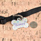 Girly Girl Bone Shaped Dog ID Tag - Large - In Context